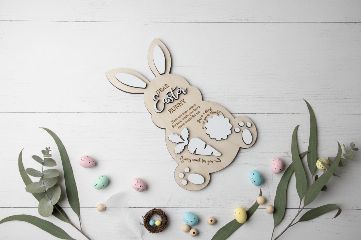 Personalised Easter Bunny Treat Tray alternate view