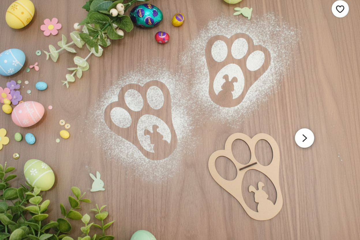 Bunny Print Stencils by Gently Made