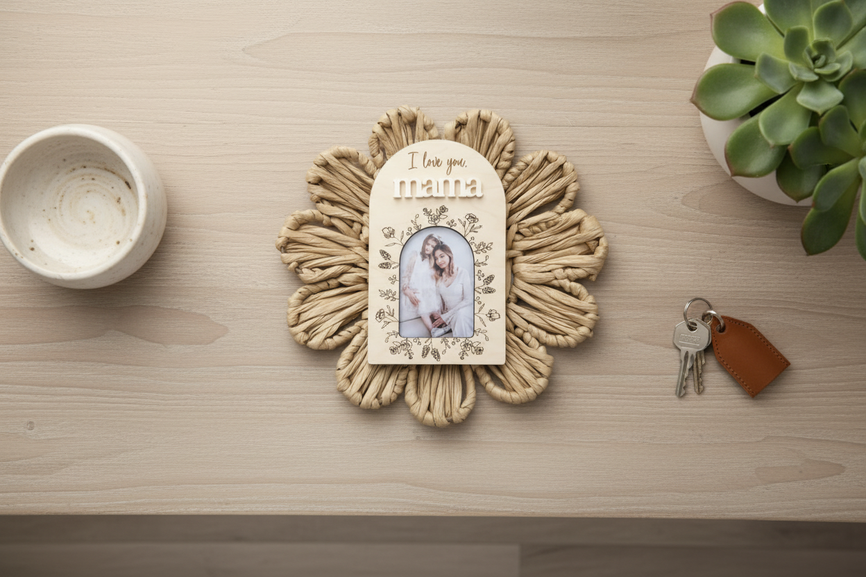 Mother's Day Photo Frame Plaque by Gently Made