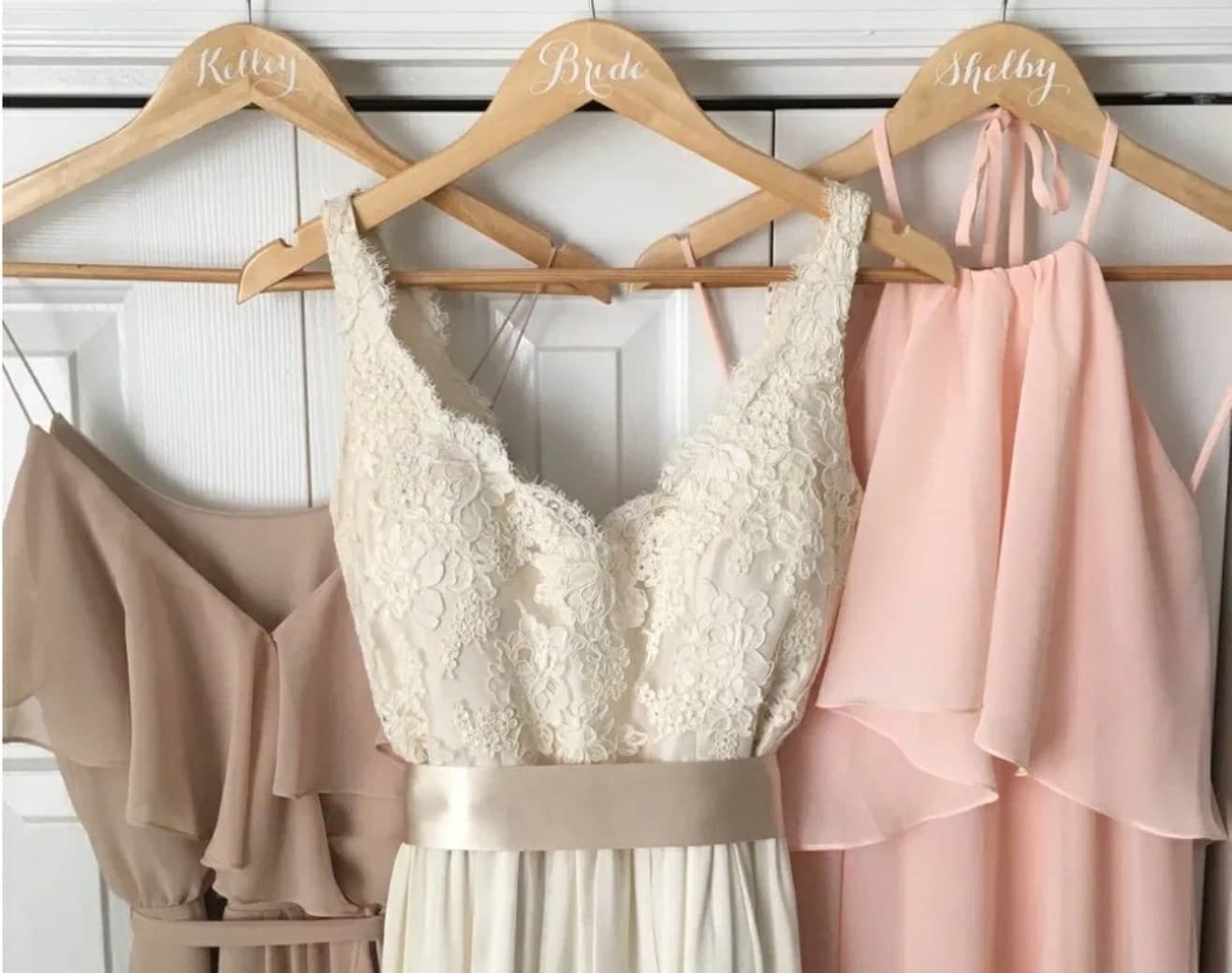 Personalised Wedding Hangers by Gently Made