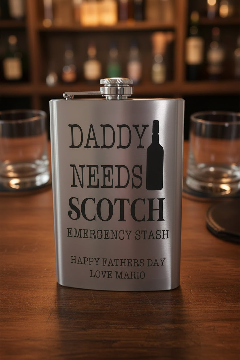 Personalised Gift Flask by Gently Made