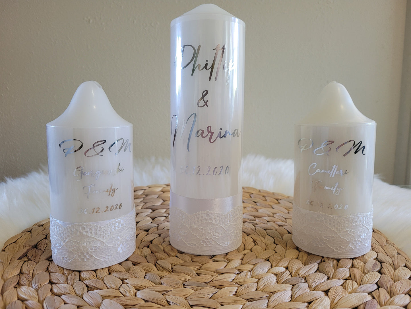 Wedding candles Set detail view