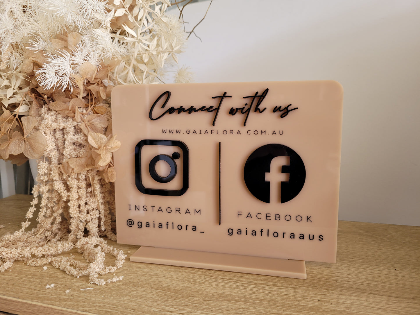 Connect With Us Business Social Sign alternate view