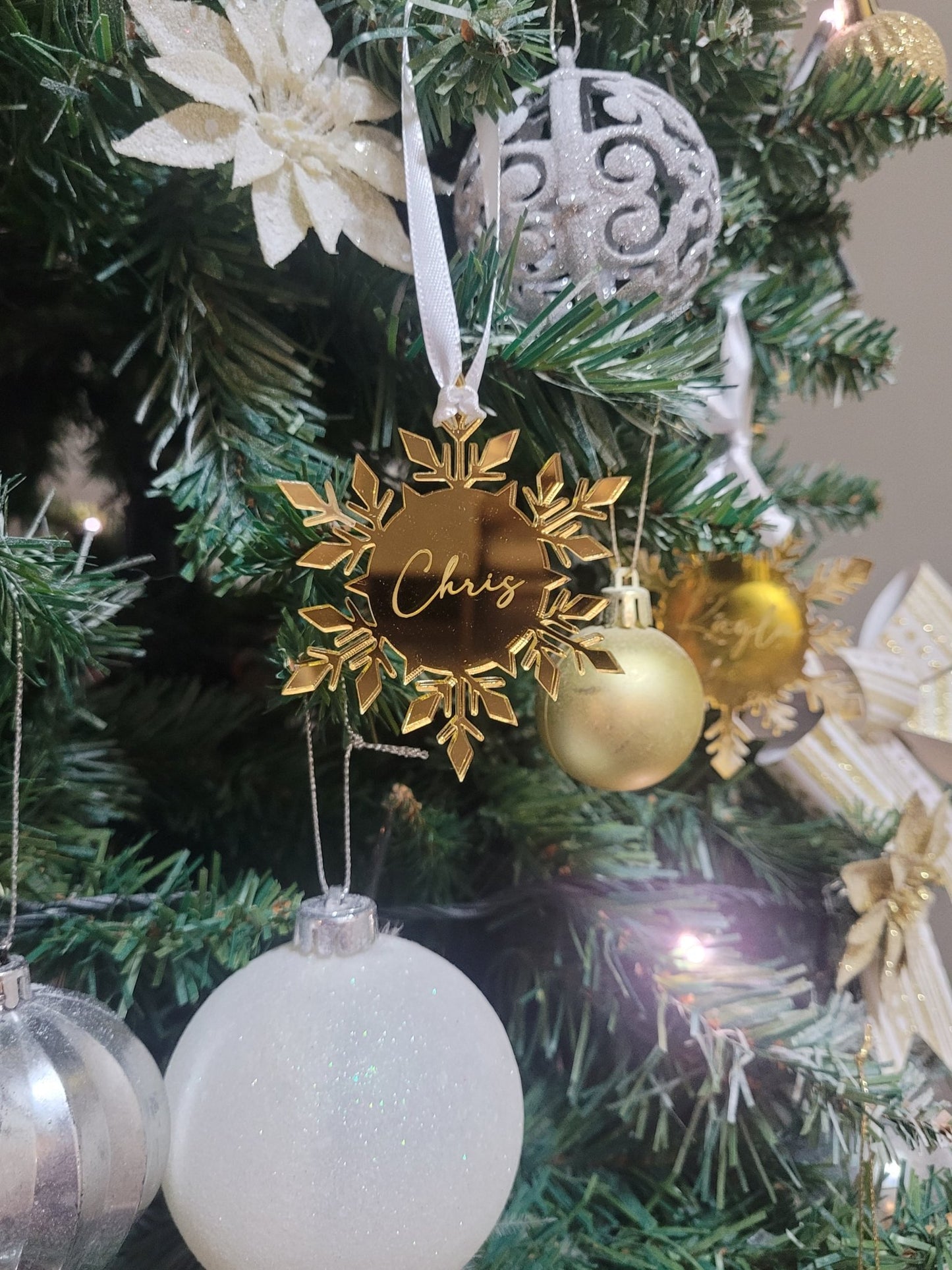 Personalised Snowflake Ornament by Gently Made