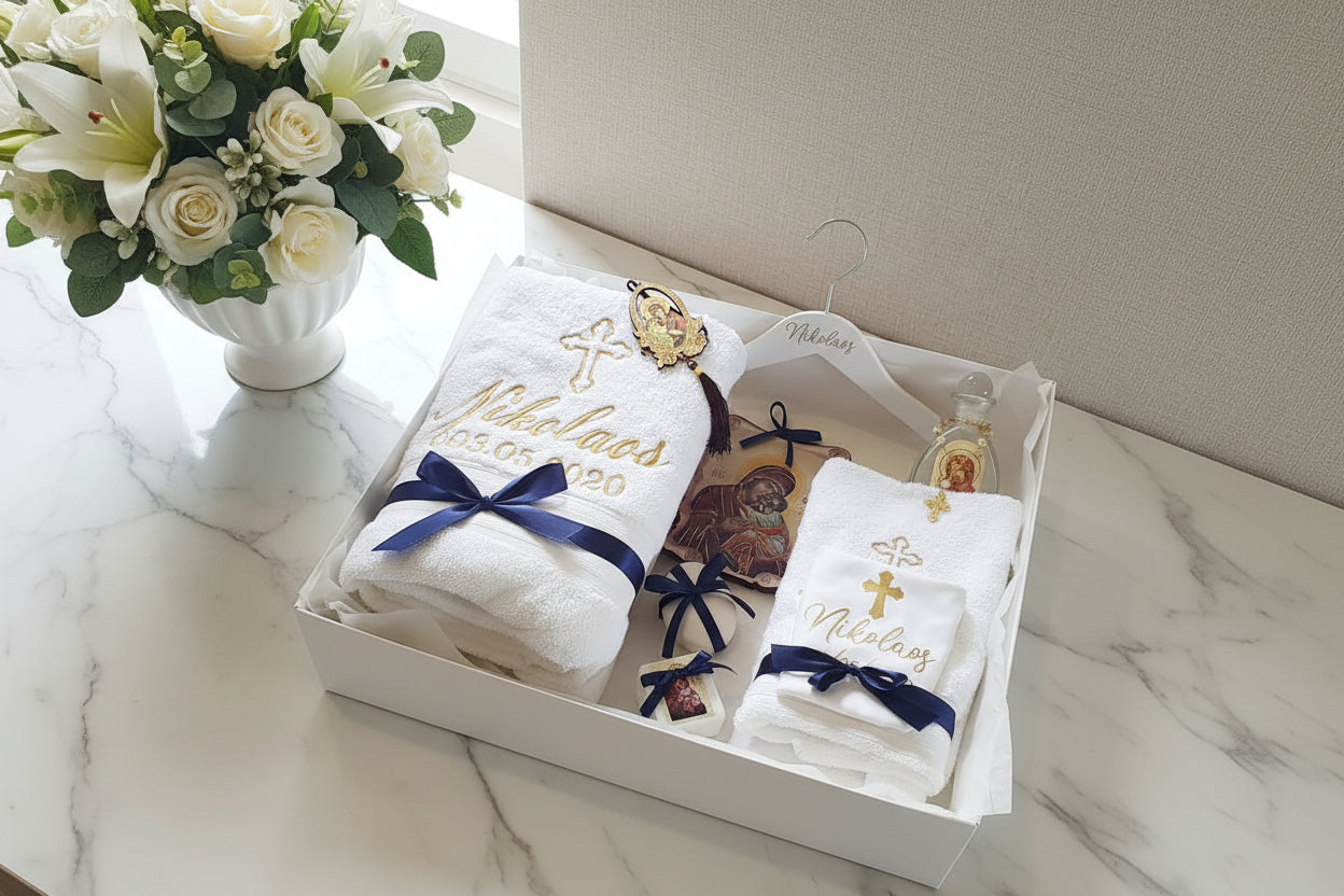 Deluxe Orthodox Baptism Package — handmade in Australia by Gently Made