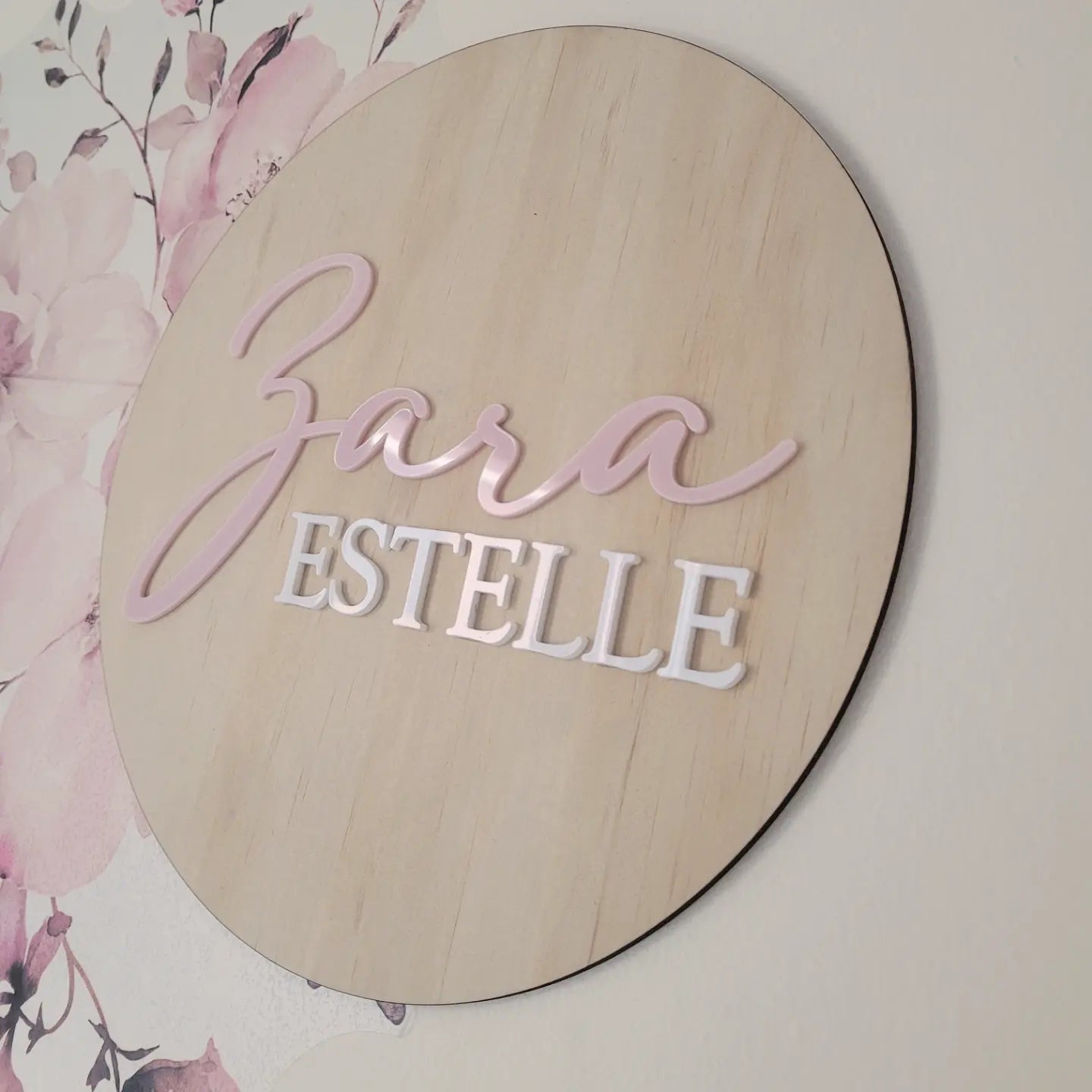 Classic Wooden Name Plaque alternate view