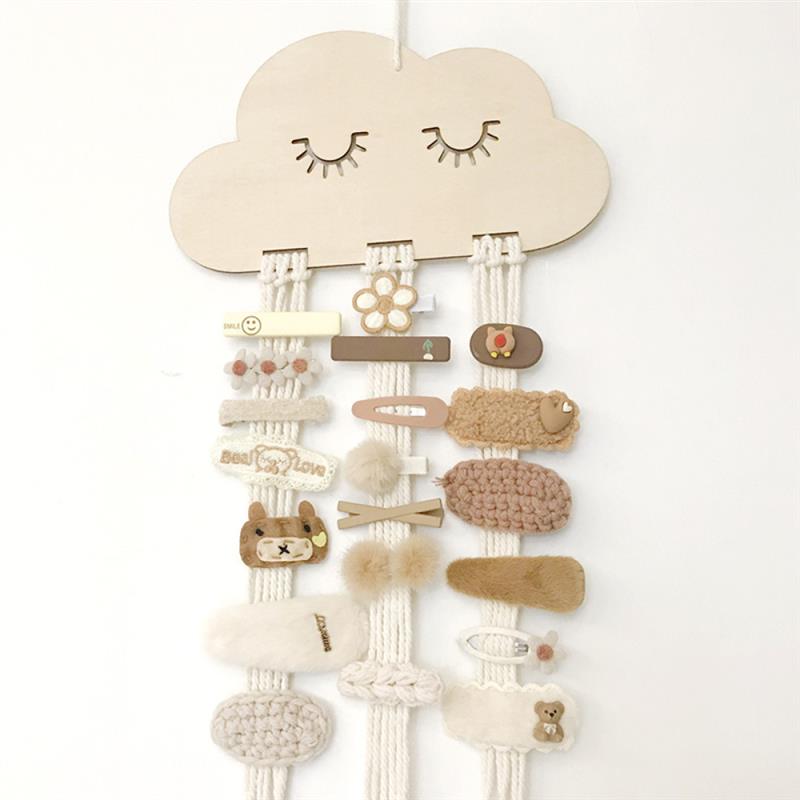 Engraved Cloud Clip Bow Hanger by Gently Made