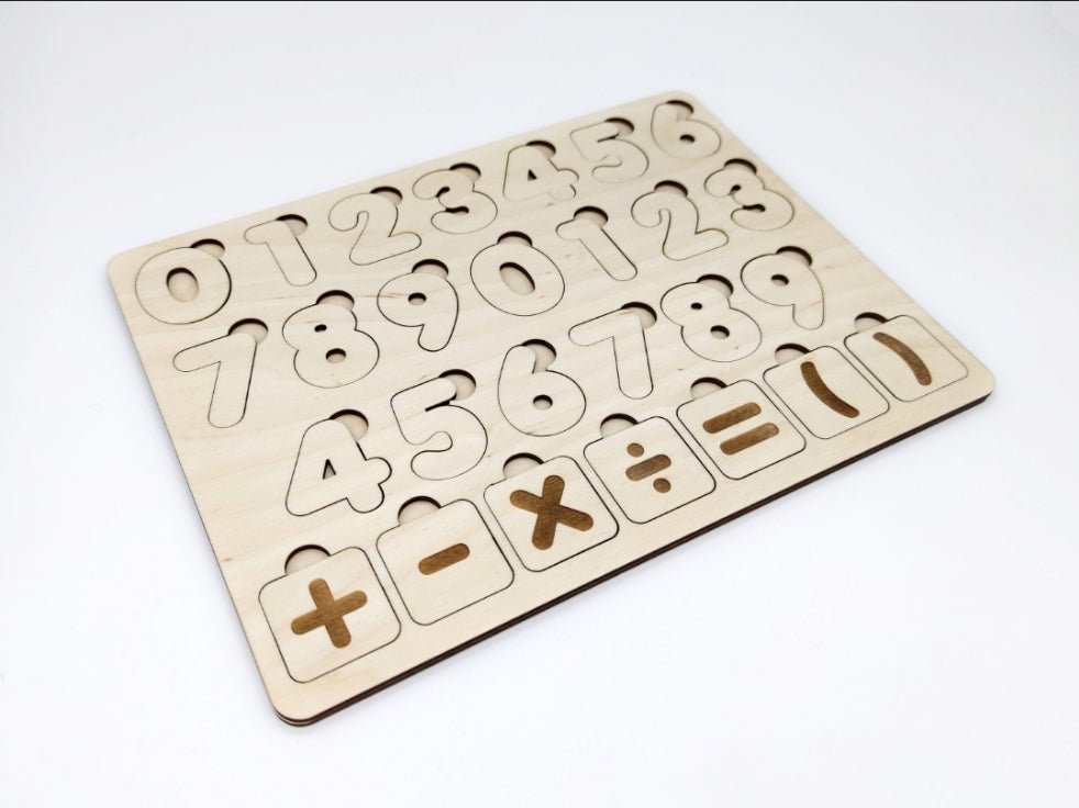 Kids Number Puzzle | counting puzzle | Boho puzzle | Custom Puzzle | Wooden Puzzle alternate view