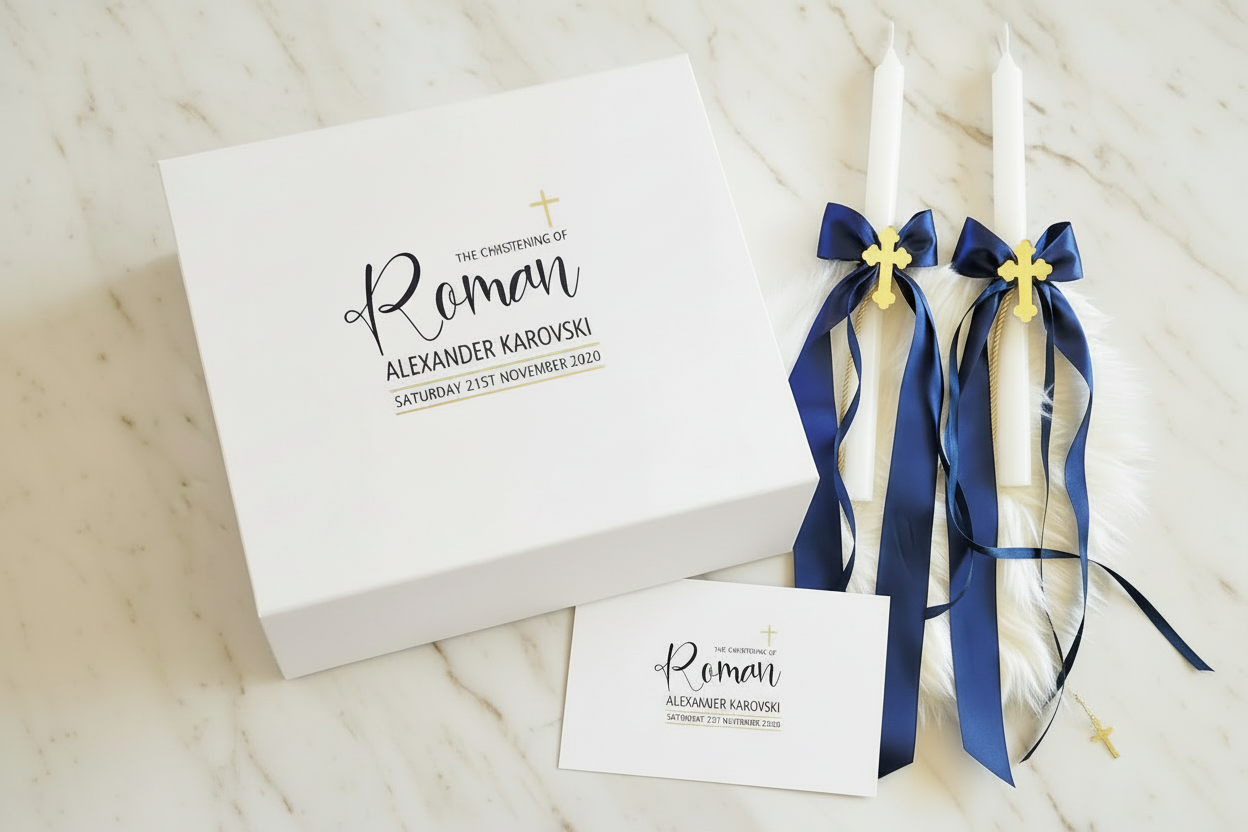 "Roman" Lambathes Baptism Package by Gently Made