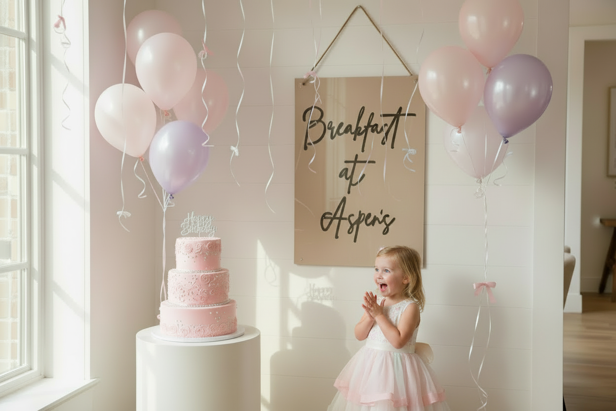 A1 Rectangle Event Signage | Birthday Signage | Acrylic Signage alternate view