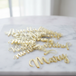 Acrylic table names personalised detail
