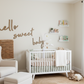 Hello Sweet Baby Script Quote by Gently Made
