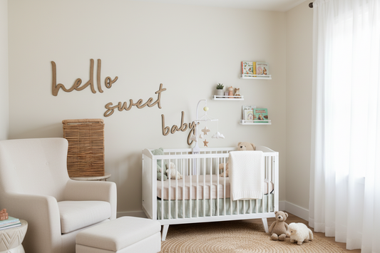 Hello Sweet Baby Script Quote by Gently Made
