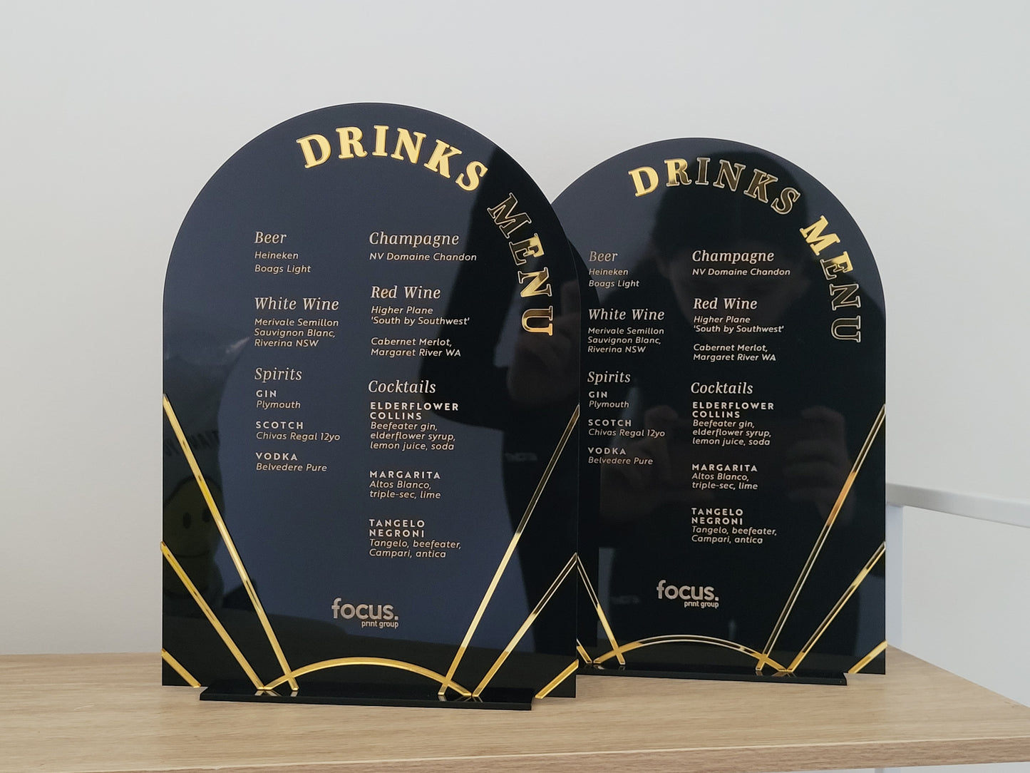 Arch Geo Drink Menu by Gently Made