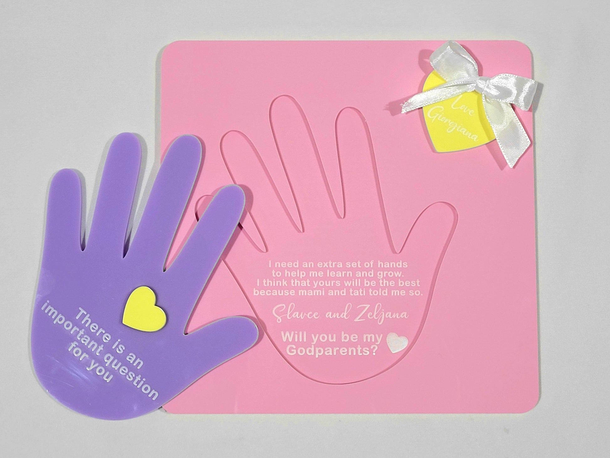 Will You Be My Godparent Proposal styling view