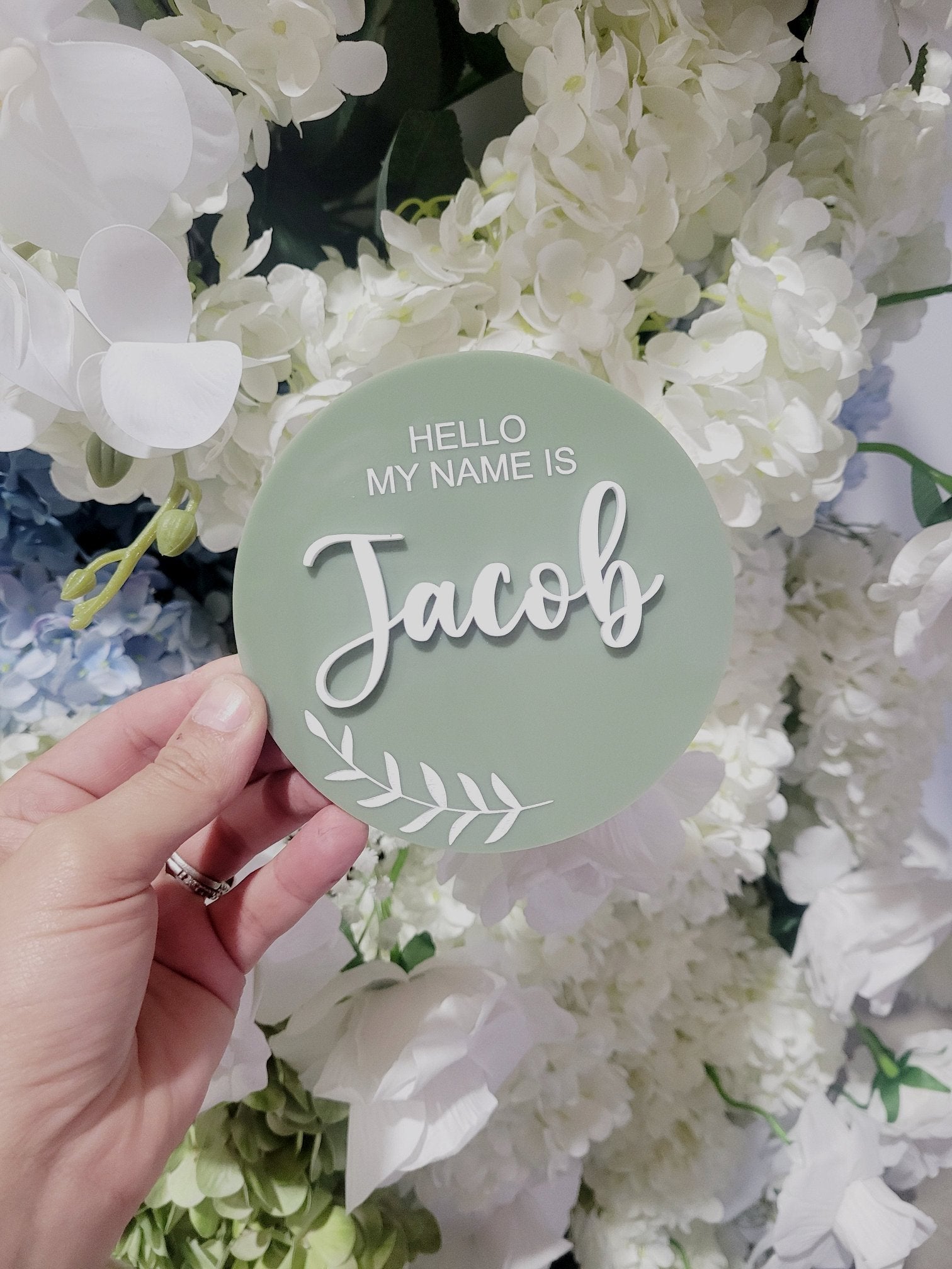 Personalized Baby Announcement Plaque alternate view