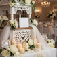 Wedding wishing well showing personalised wording and modern acrylic design — Gently Made