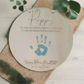 Sentimental Fathers Day Kids Hand Print Hanging Plaque by Gently Made
