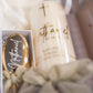 Nathaniel acrylic christening baptism box set by Gently Made. Alternate View