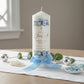 Charbel Baptism Christening Candle by Gently Made