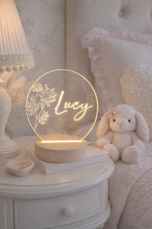 Floral Kids Night Light by Gently Made