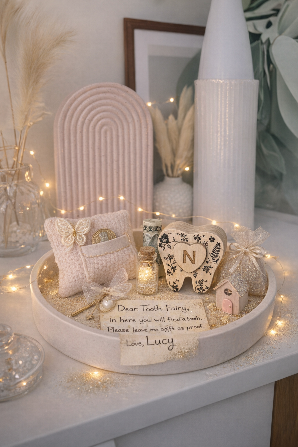 Personalized tooth Fairy Box holder by Gently Made