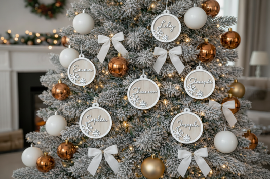 Persoanlised 3D Name Ornament by Gently Made