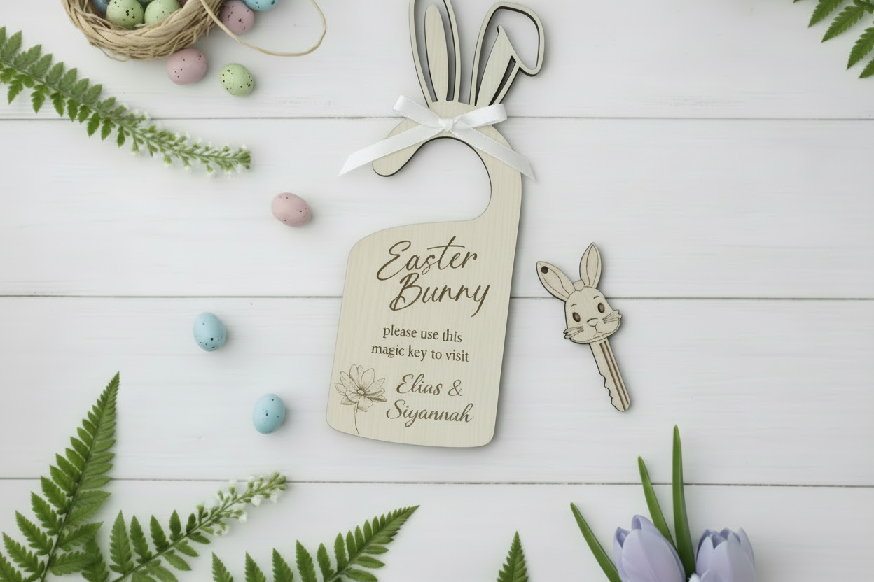 Easter Bunny Please Stop Here by Gently Made