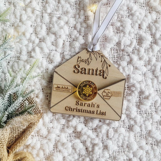 Letter To Santa Envelope Ornament by Gently Made