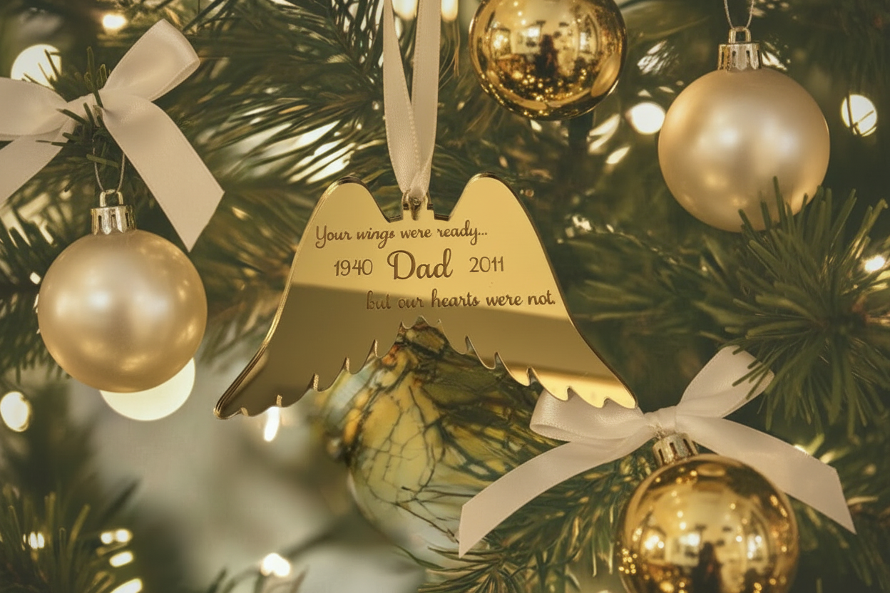 Memorial Wing Christmas Ornament by Gently Made