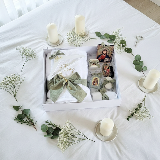 Ultra Deluxe Orthodox Baptism Christening Box by Gently Made