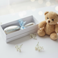 Deluxe Mirror Silver Baby Brush Set by Gently Made