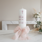 Adrielle Baptism | Christening Candle by Gently Made