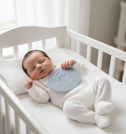 Baby Birth Announcement by Gently Made