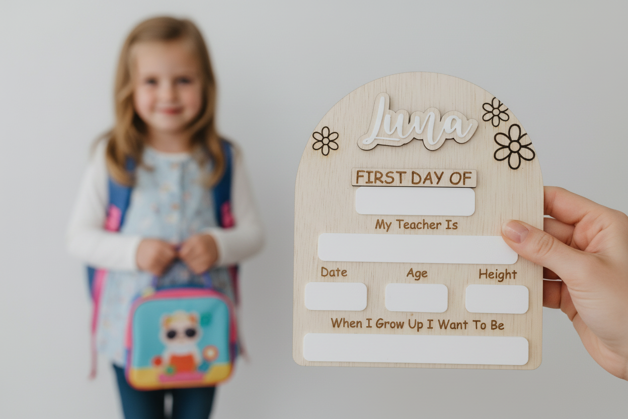 Interchangeable Daisy First Day | Last Day School Board by Gently Made