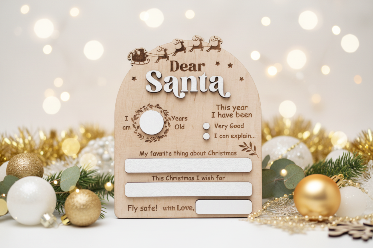 Dear Santa Board Personalised alternate view