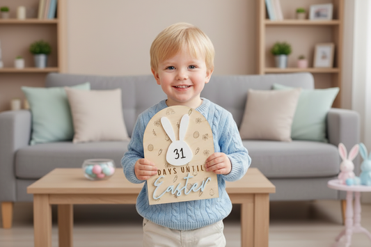 Rewritable Easter Count Down Board by Gently Made