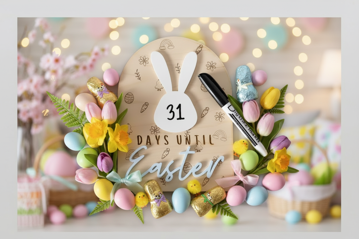 Rewritable Easter Count Down Board alternate view
