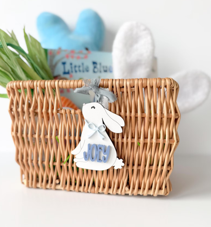 3d Easter Bunny Tag by Gently Made