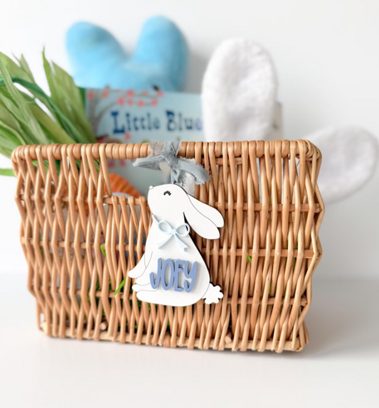 3d Easter Bunny Tag by Gently Made