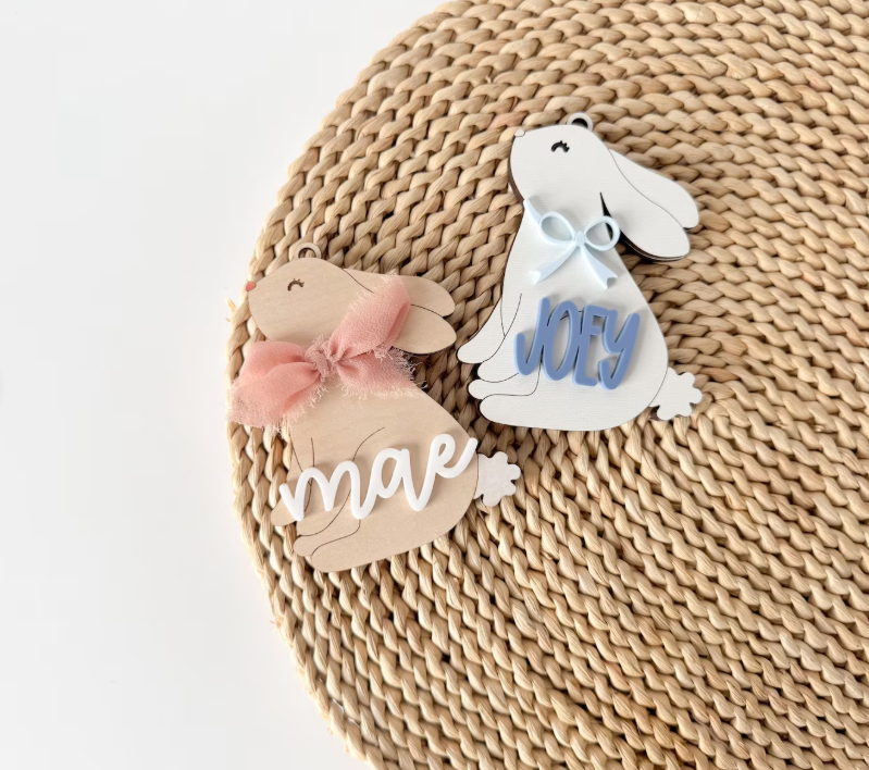 3d Easter Bunny Tag alternate view