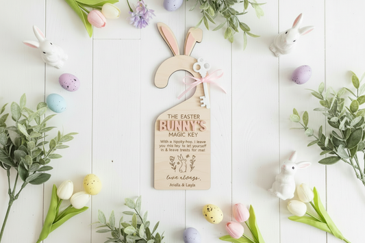 Easter Bunny Please Stop Here and Magic Key by Gently Made