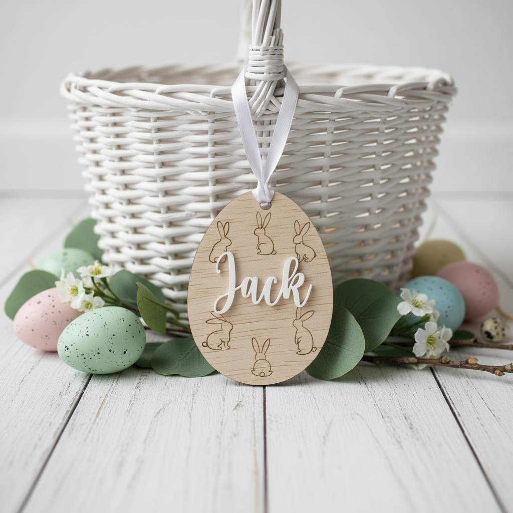3D Personalized Engraved Easter Tag additional view 5