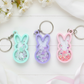 3D Bunny Shaker Bag Tag by Gently Made