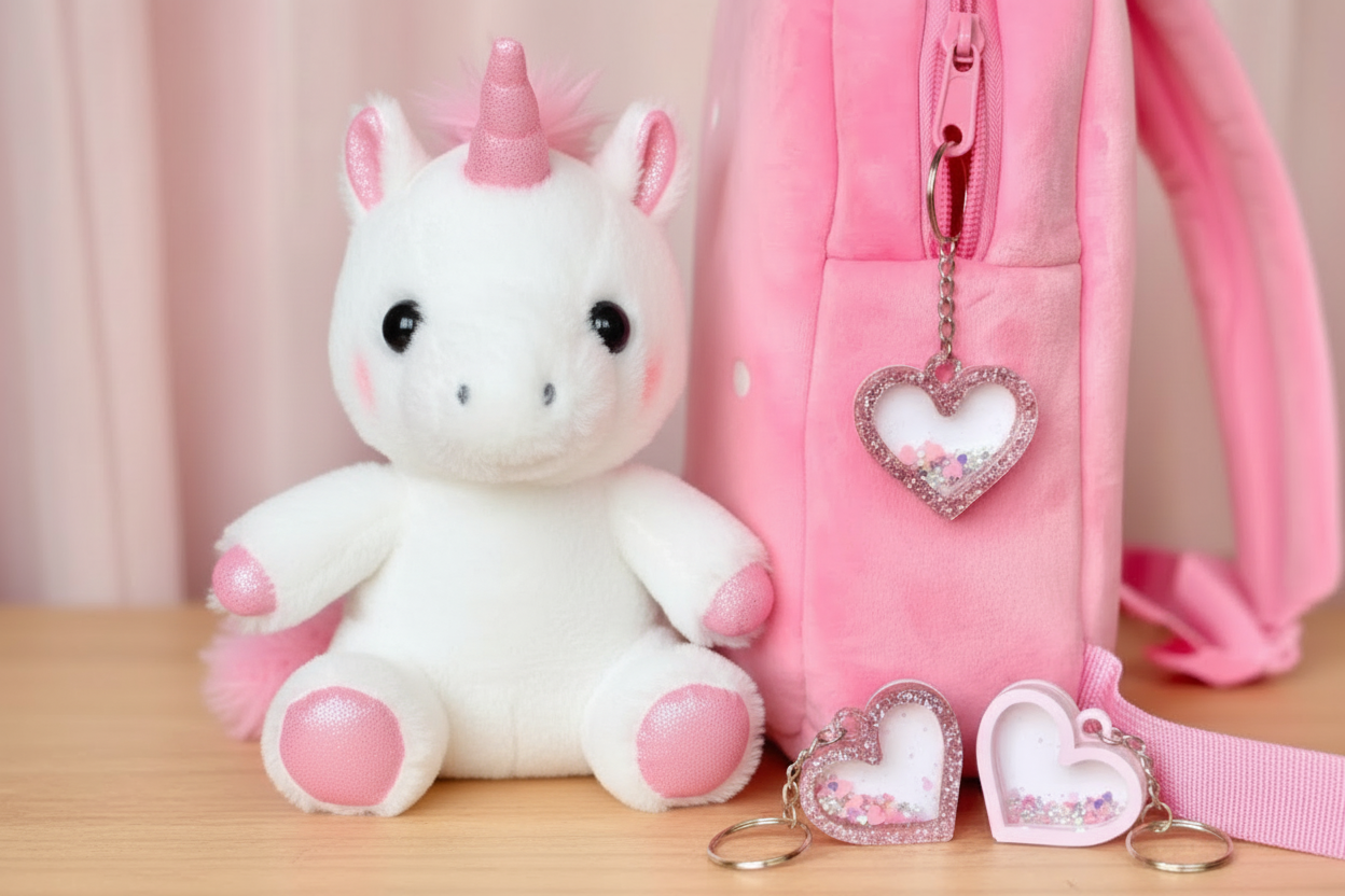 Heart Shaker Bag Tag by Gently Made