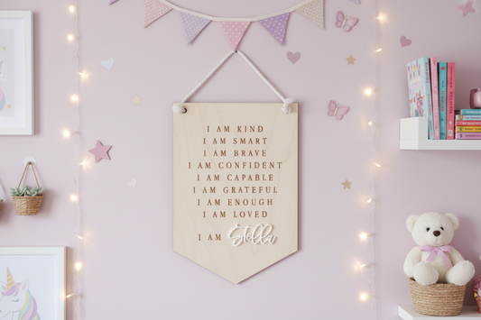 Personalized Affirmation Sign by Gently Made