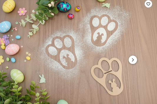 Bunny Print Stencils by Gently Made