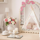 Personalized Scallop Bow Affirmation Mirror by Gently Made
