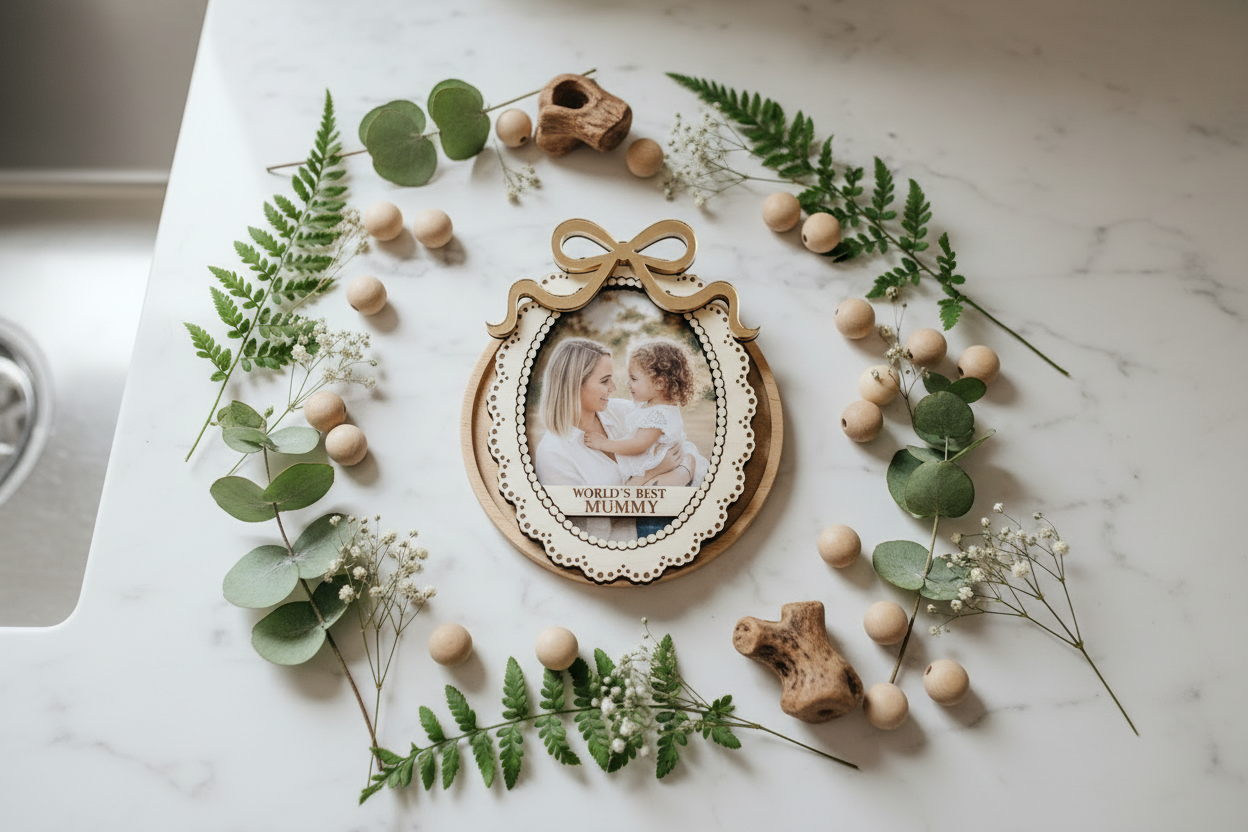 Vintage Fridge Ornament - Mother's Day Bow alternate view