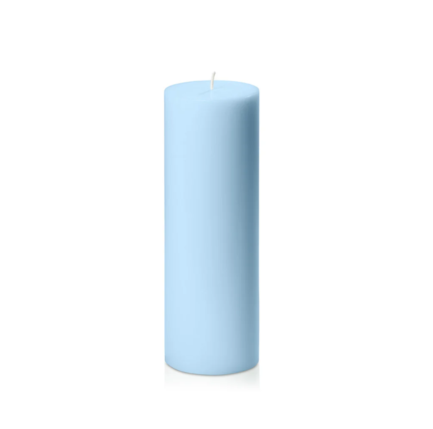 French Blue Baptism | Christening candle additional view 5
